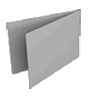 Trauerkarte DIN A7 quer 4-seiter 4/4 farbig + Sonderfarbe Silber